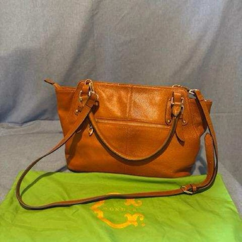 XL Brown Leather Kattee Tote Bag